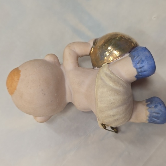 Vintage Porcelain Diaper Baby Figurines Set Golf Rifle Football Boxing Japan SET - Picture 9 of 12